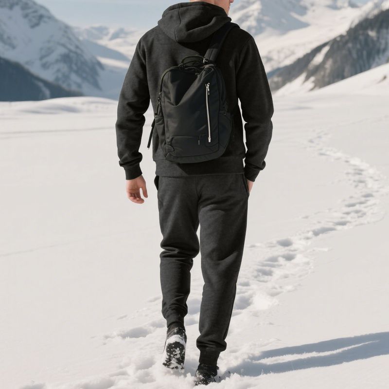 Herren-Set aus Fleecejacke mit Kapuze und Reißverschluss und Jogginghose – warmer Pullover-Trainingsanzug für den Winter für Freizeit und Sport (Schwarz, Dunkelgrau, Khaki, Armeegrün)_voghion.com