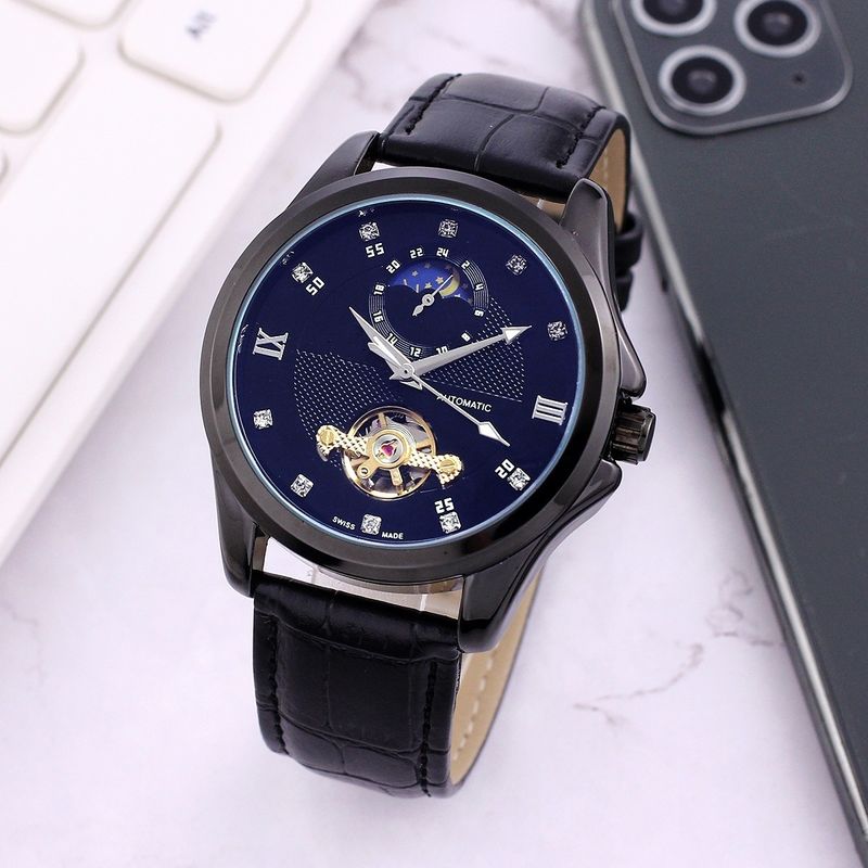 2023 New European Multi Functional Tourbillon Precision Steel Automatic Hig Quality Lunar Men's Mecanical Diamond_voghion.com