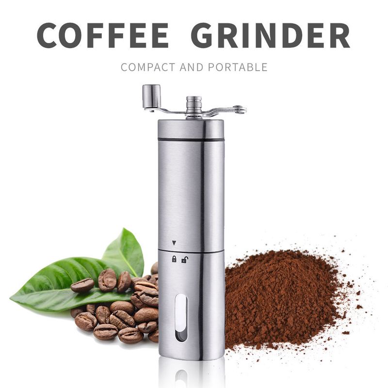 New Triangle Hand Shake Coffee Machine Stainless Steel Bean Pepper Grinder_voghion.com