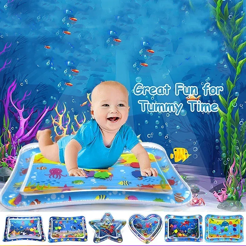 Summer Inflatable Water Mat PVC Playmat Toddler Activity Play Center Water Mat For Babies Early Education Developing Sum_voghion.com