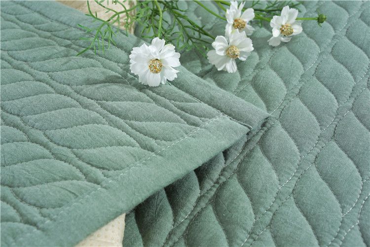 Casa e Jardim Almofadas de sofá de algodão listrado de cor sólida nórdica para todas as estações Almofadas universais antiderrapantes para janelas salientes Almofadas para capa de sofá Toalha de sofá_voghion.com