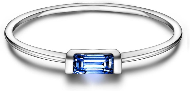 Anello in argento sterling S925 per donna con pietra portafortuna di dicembre, squisito design di nicchia, stile di design di alta gamma_voghion.com