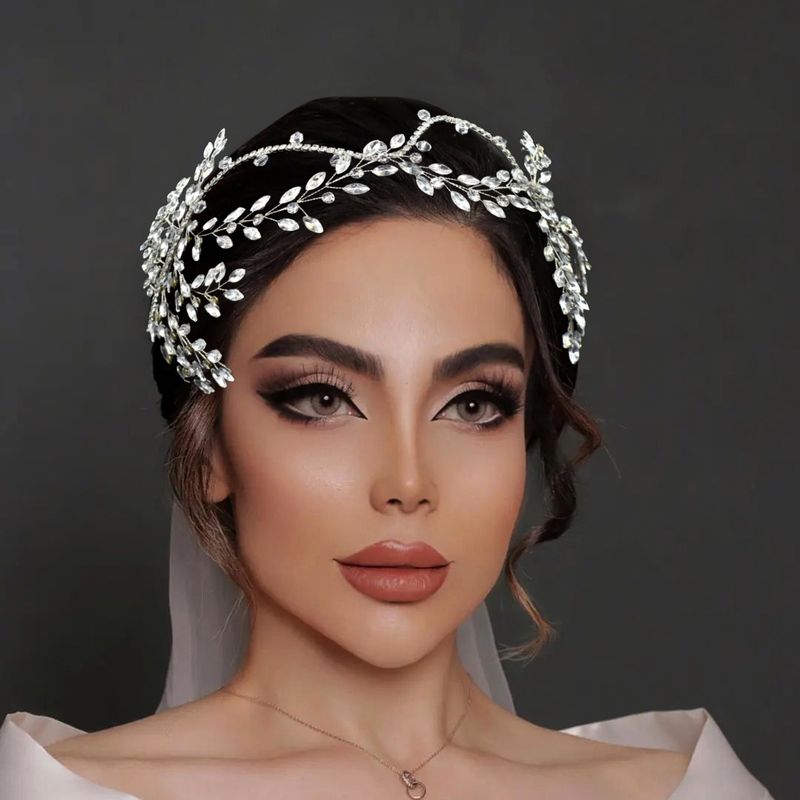 Accessori per capelli da sposa, strass lucidi, corone decorative per capelli, cerchietti per feste di nozze tempestati di diamanti fatti a mano_voghion.com