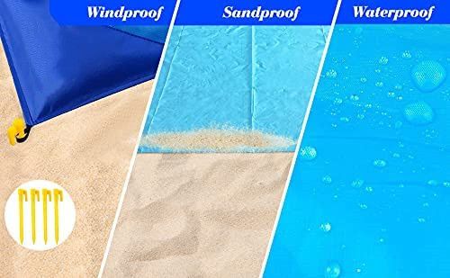 Camping Outdoor Beach Mat Three Color Picnic Mat Mini Sand Free Waterproof Beach Blanket_voghion.com