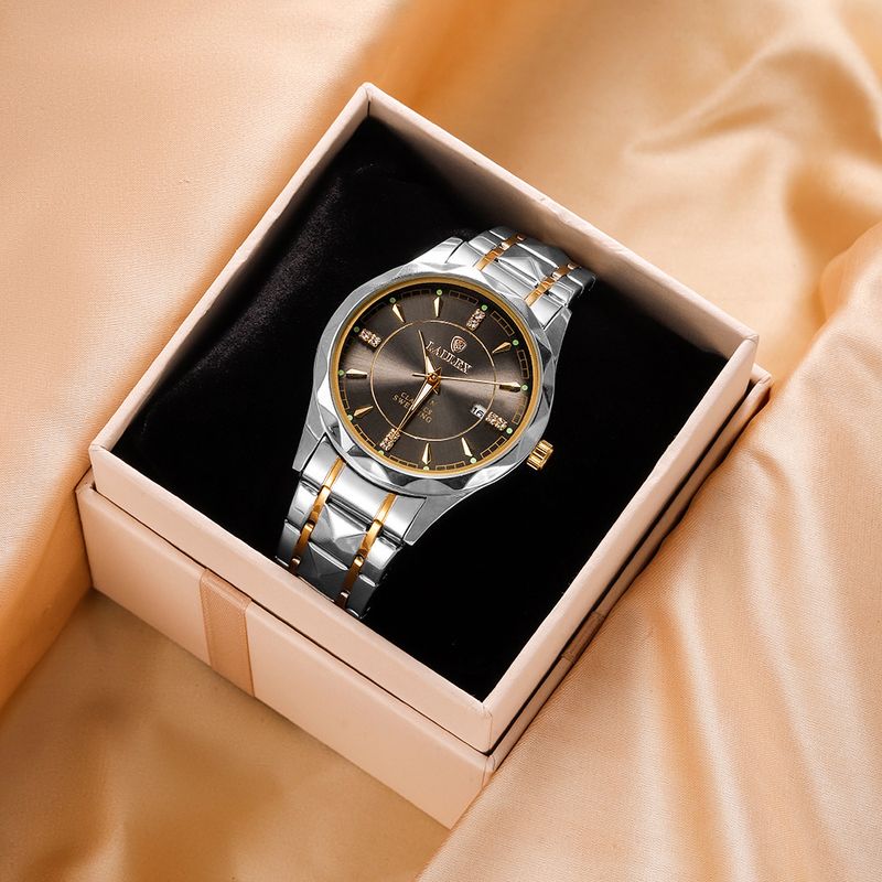 New LAULEX Genuine Three-Pin Calendar Automatic Calendar Scan Seconds Quartz Movement Sports Luxury Quartz Watch_voghion.com