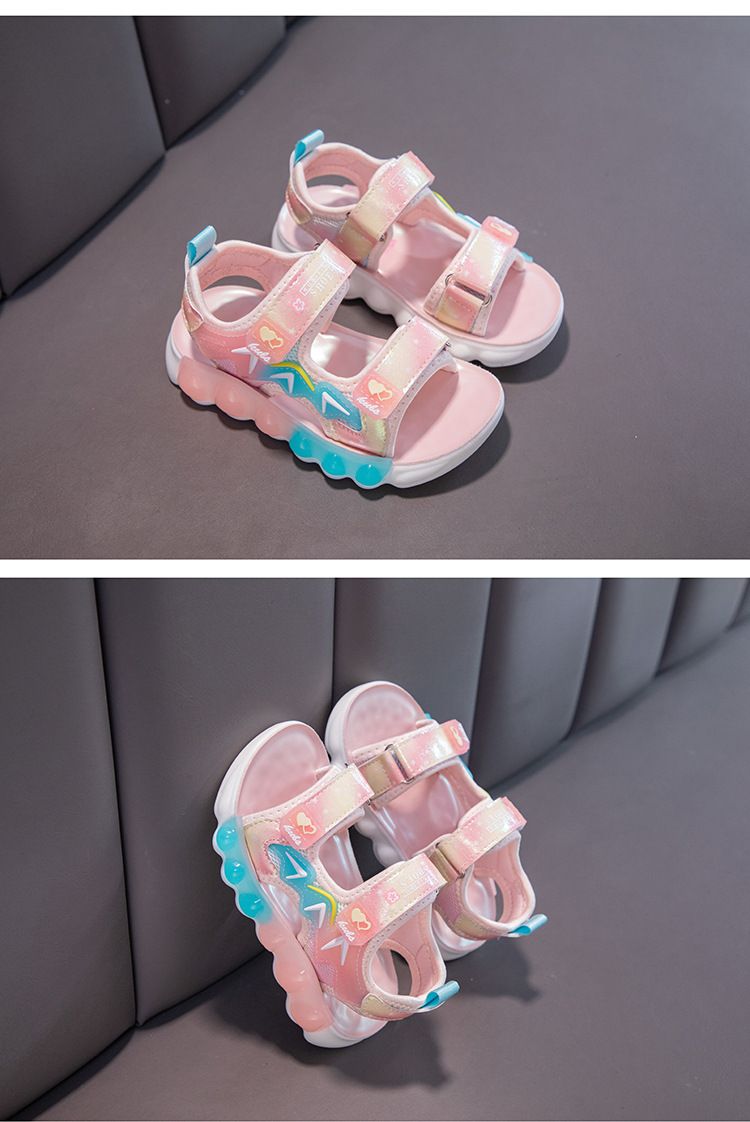 Sandali sportivi da ragazza per bambini 2024 estivi nuovi medi e grandi alla moda Scarpe da spiaggia antiscivolo per bambini_voghion.com
