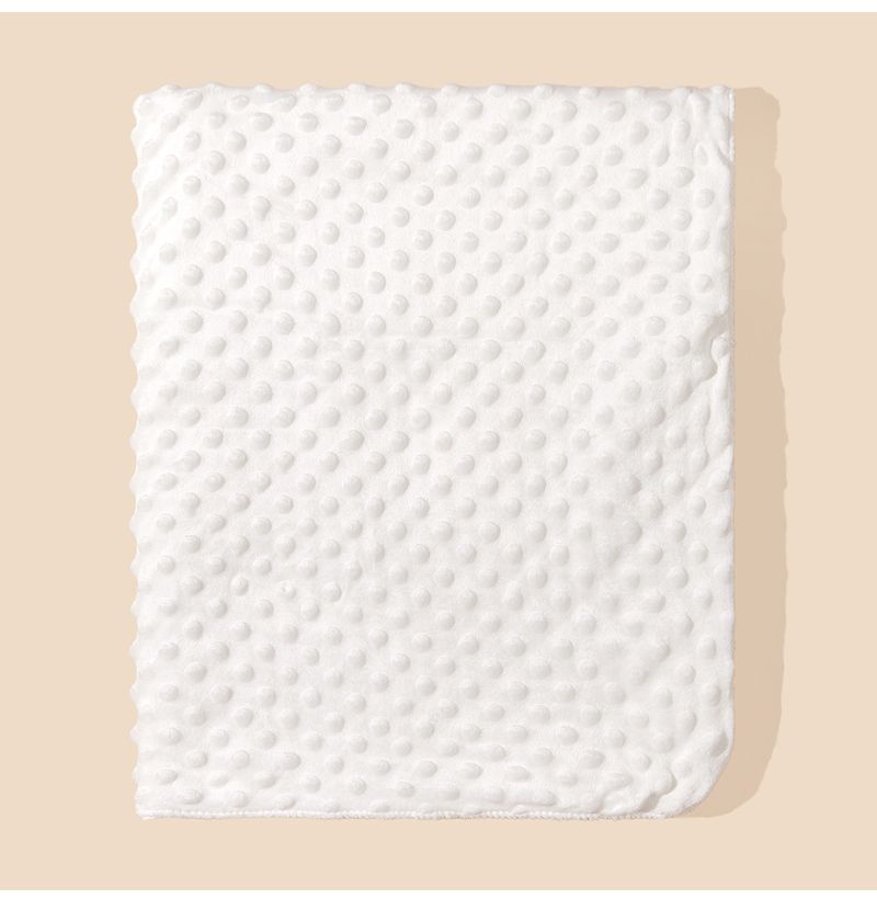 Minky Baby Blanket Tinta Unita Crystal Velvet Bean Blanket Doppio Strato Super Soft Kids Swaddle Blanket Quilt_voghion.com