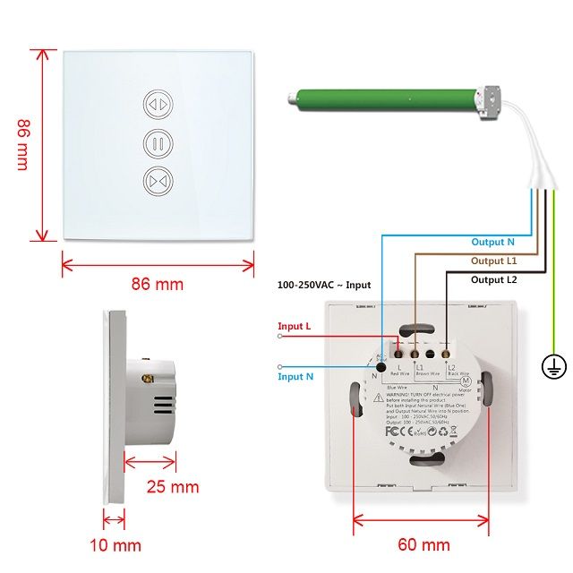Home Tuya Smart Life WiFi-Schalter mit Fernbedienung für elektrische motorisierte Vorhänge Bd Rollladen Sprachsteuerung_voghion.com