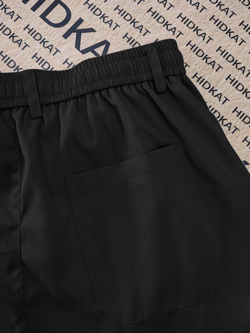 Pantaloni cargo da uomo ad asciugatura rapida per attività all'aperto – Jogger multitasche antivento per escursionismo e streetwear (nero/kaki)_voghion.com