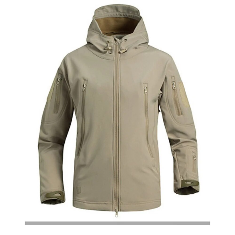 Tuta da assalto soft shell in pelle di squalo da uomo in inverno, morbida giacca da ciclismo impermeabile e antivento, tattica_voghion.com