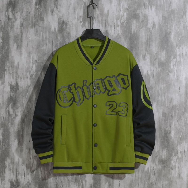 Men's Clothing Spring and Autumn fashion brand American high street Pu Shuai Youth Men's Baseball jacket men's loose casual jacket men_voghion.com