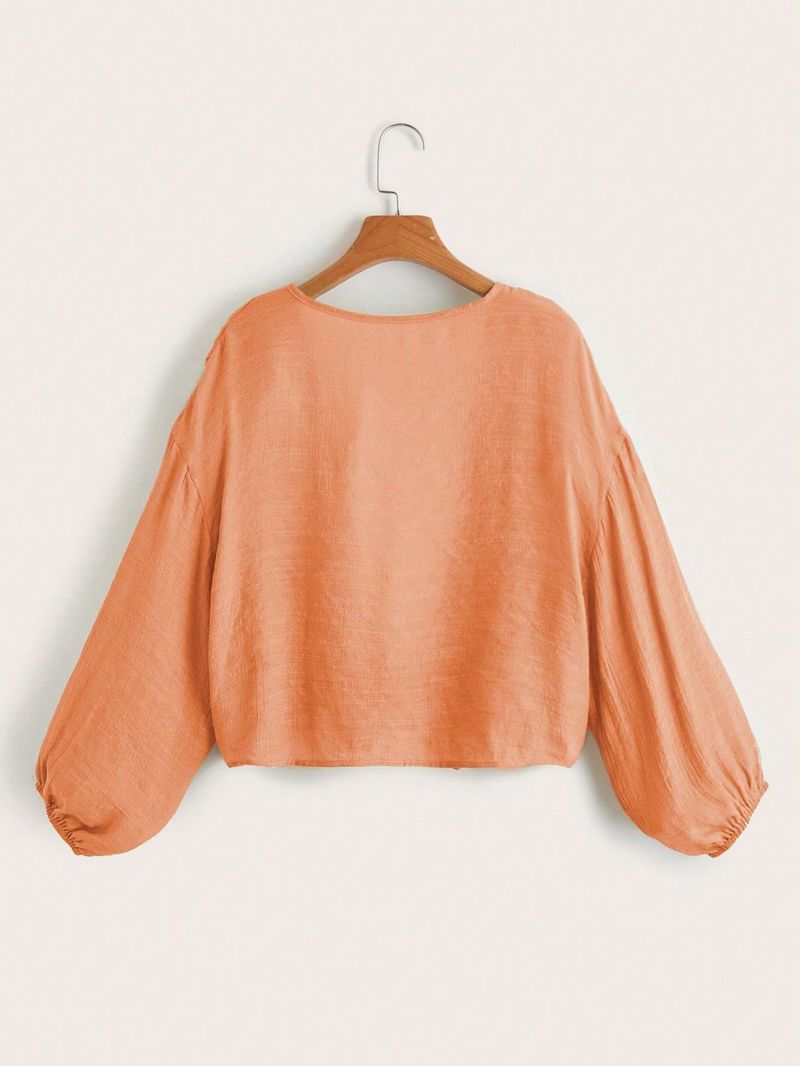 2024 Cover-Up Solid Color Bikini Beach Shirt For Women_voghion.com