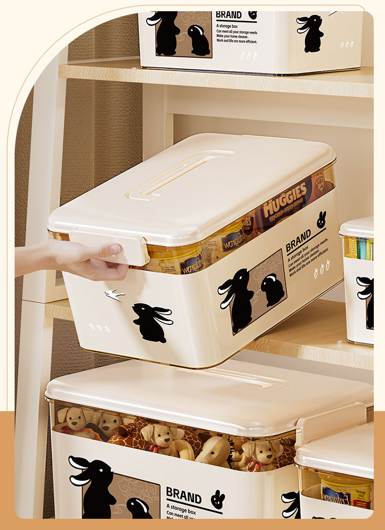 Storage Household Clothing, Oversized Capacity Sorting For Toys, Books, Plastic Backup Storage, Turnover Box_voghion.com