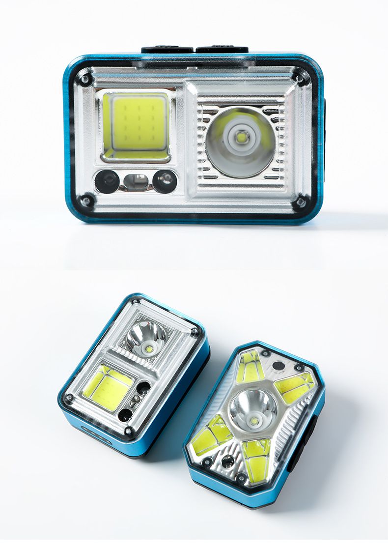 Neue Outdoor-LED mit multifunktionalem COB-Starklicht und Langstreckensensor, Mini-Fahrradscheinwerfer für Nachtfahrten_voghion.com