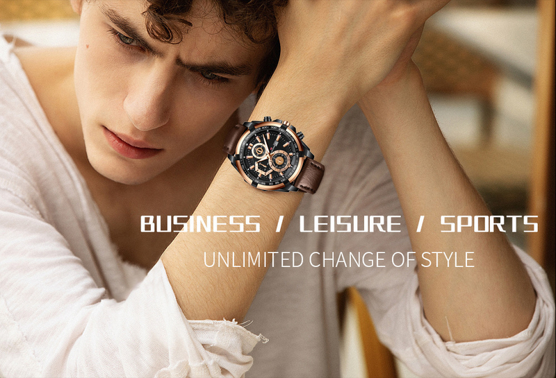 VA VA VOOM Men's Sports Watch Strap Business Calendar Student Waterproof Watch Casual Quartz Watch_voghion.com