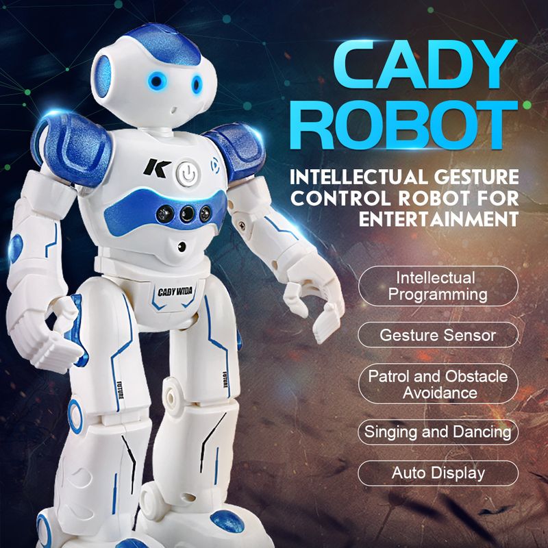JJRC Cross Border Hot Selling Remote Control Intelligent Programming Robot Induction Children's Educational Electric Toy_voghion.com