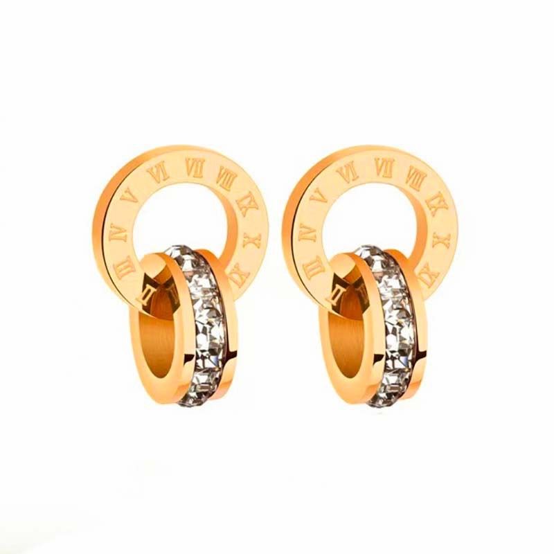 Collares de clavícula con doble anilla romana - Acero de titanio hipoalergénico - Joyería para mujer_voghion.com