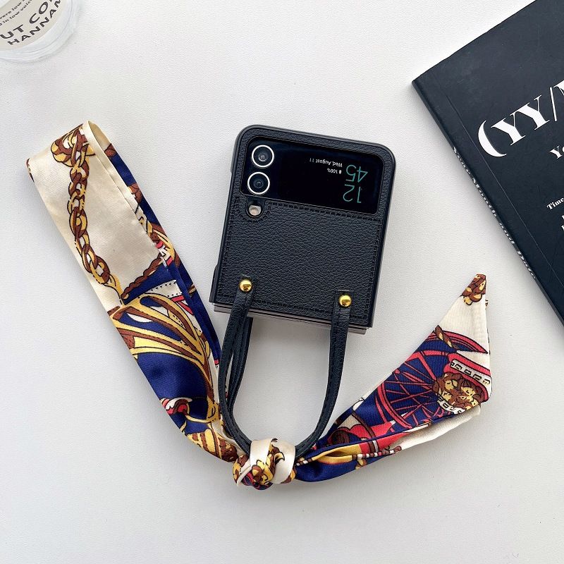 Custodia con passante per cintura Sciarpe per Samsung Galaxy Z Flip 6 Z Flip 5 Z Flip 4 3 2 1 Custodia antiurto per Flip 2 Cover posteriore_voghion.com