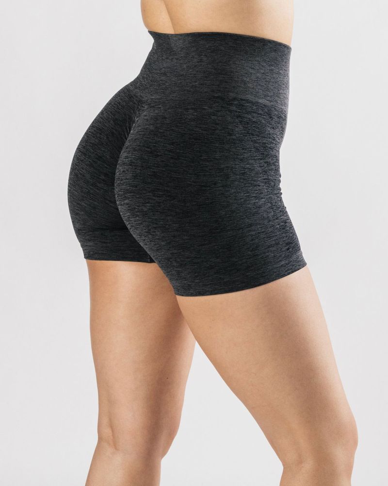Side Jacquard Seamless Fitness Snowflake Color Yoga Shorts_voghion.com