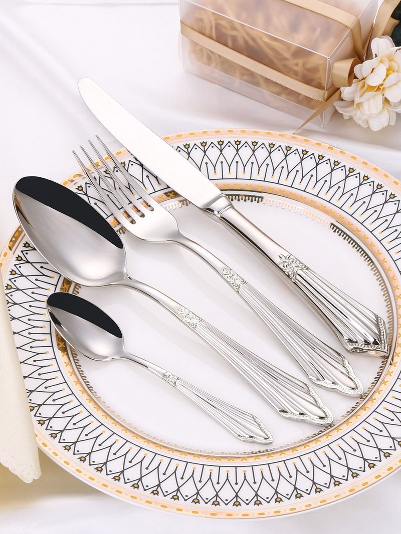 Confezione da 20 pezzi placcati in oro Sierware - Acciaio 18/10 Lavastoviglie_voghion.com