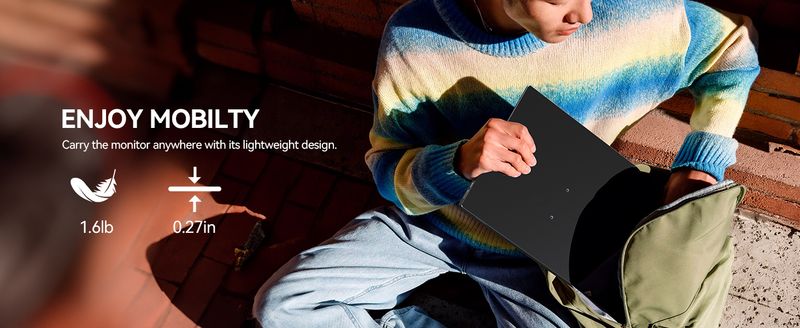 UPERFECT 3K OLED Monitor portatile per laptop da 16" 120Hz Monitor da gioco 100% DCI-P3 HDR USB C HDMI Schermo esterno per PC_voghion.com