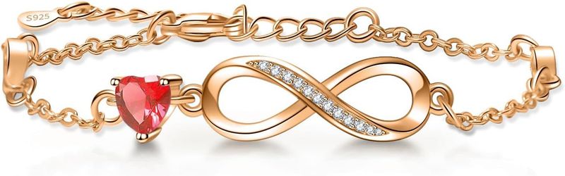 Onendlech Léift Zyklus 8 Charakter Bracelet weiblech Perséinlechkeet Vera Bracelet Mikro Inlaid_voghion.com