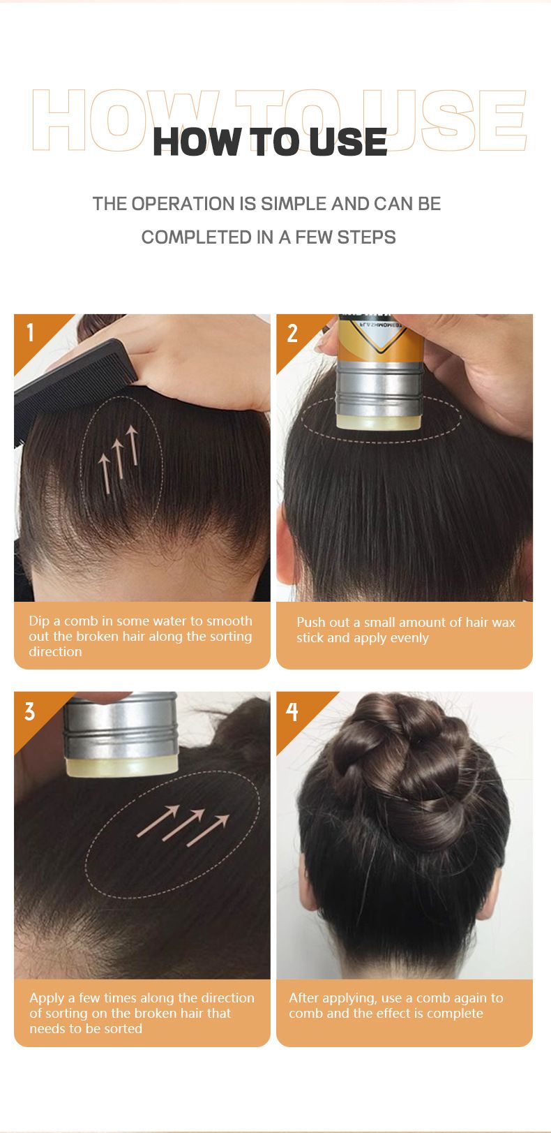 FLASH MOMENT Sorting Shattered Mud Solid Paste Styling Hair Wax Stick_voghion.com