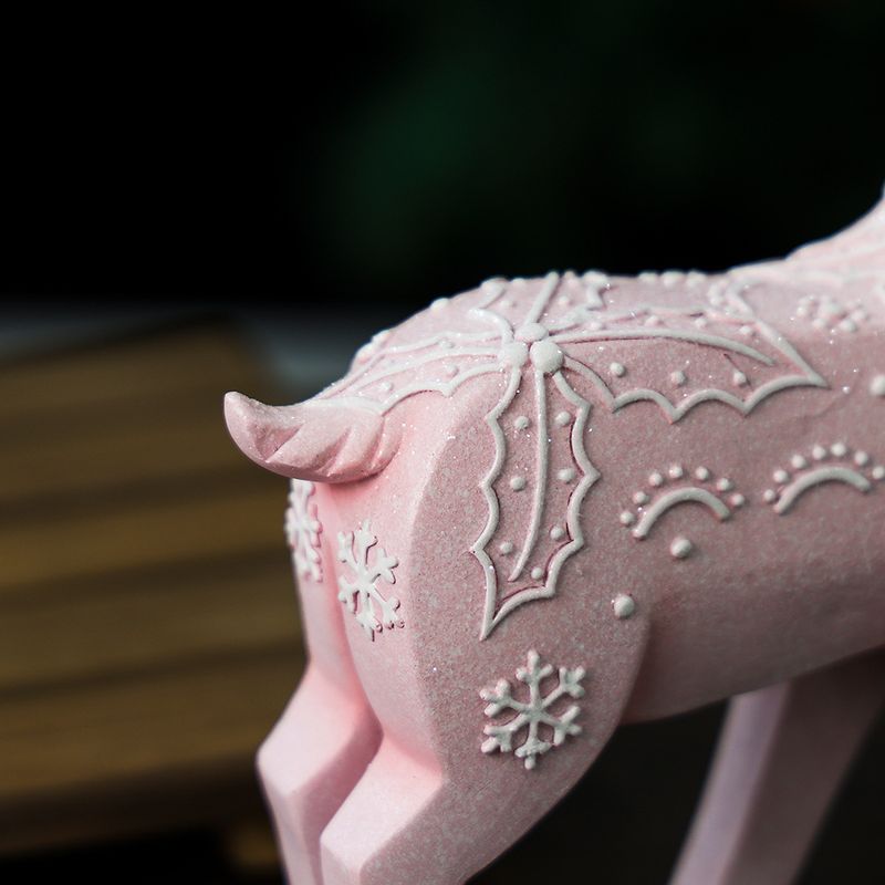Reindeer Christmas Decoration, Resin Crafts For Home Window Display And Desktop Festive Ornament_voghion.com