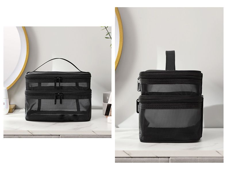 Reise-Make-up-Tasche aus Netzstoff – Transparenter Kulturbeutel-Organizer_voghion.com