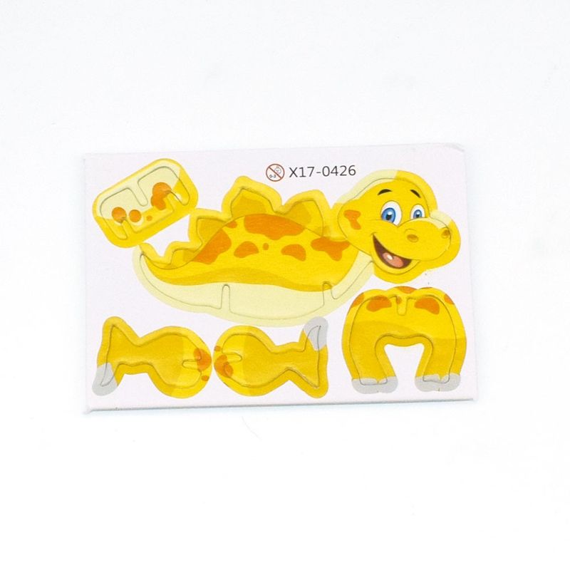 Children's paper 3D puzzle cute cartoon dinosaur shape 3D small puzzle toy gift food small puzzle_voghion.com