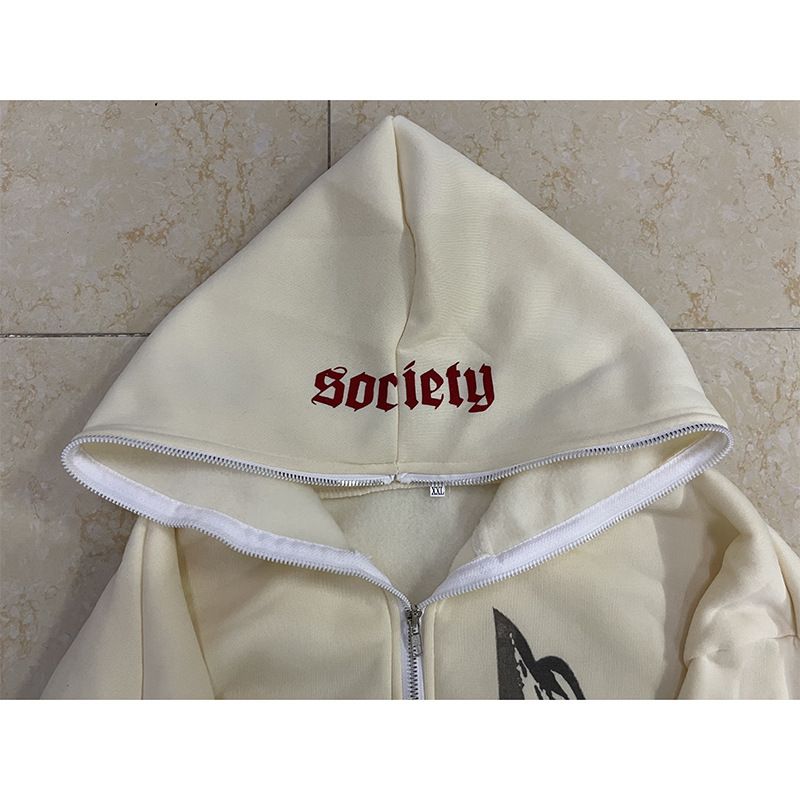 Y2K Millennium girocollo maglione scheletro coppia stile 2022 autunno/inverno nuovo cappotto a maniche lunghe con teschio_voghion.com