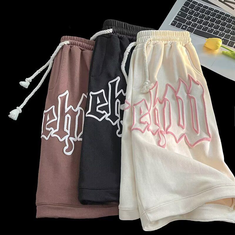 Unbeatable Quality Foam Shorts Men's Summer American Five Quarter Trendy Brand Ins Sports Loose Casual Basketball Pants_voghion.com