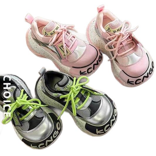 Putia Quality Pigmet Non Dry Dad Wome Color Matchig Mesh Thick Sole Casual S_voghion.com