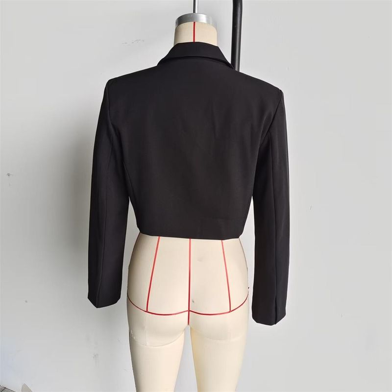 Women's Clothing 2024 Autumn Winter New Style Personality Fashion Simple Short Blazer Jacket For Women_voghion.com