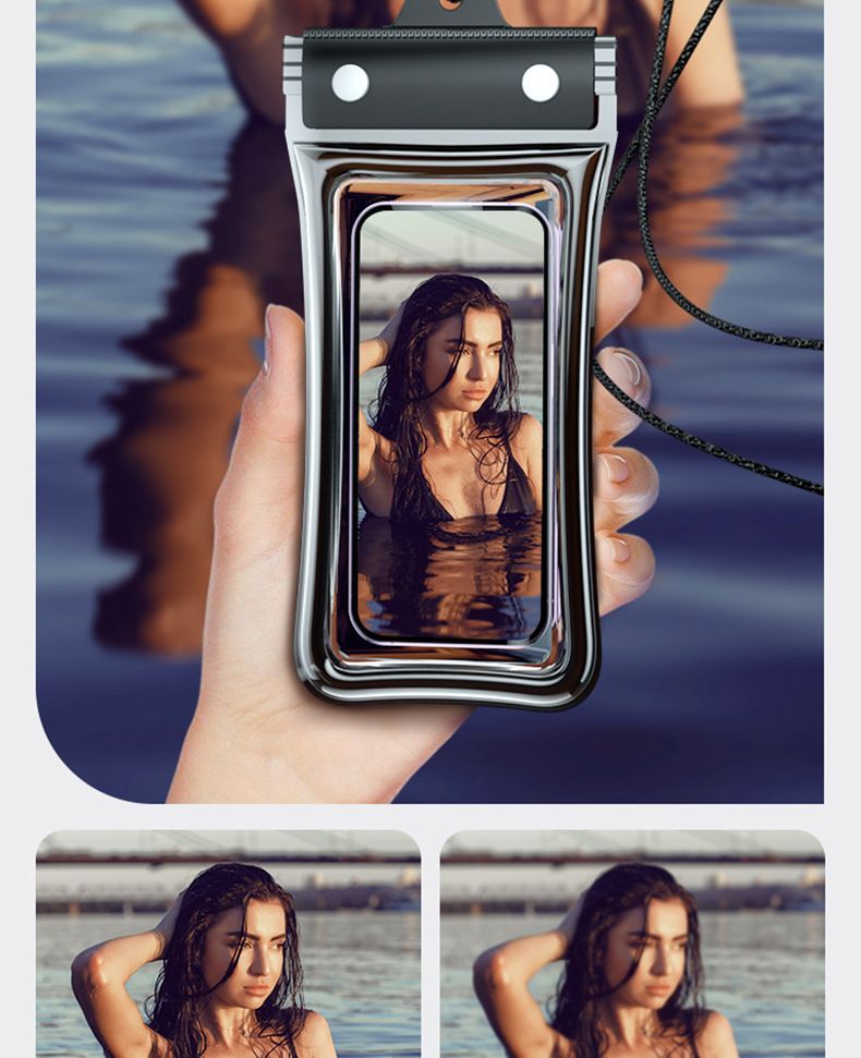 Wasserdichte Handytasche mit schwimmendem Touchscreen-Airbag, Schwimmen, Rafting, 70 % Rabatt auf gradversiegelte Tauchtasche für Fahrer_voghion.com