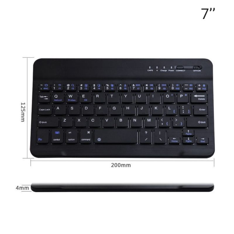 Xinweiqing 7/10 pouces Mini clavier clavier sans fil compatible Bluetooth pour téléphone tablette ordinateur portable_voghion.com