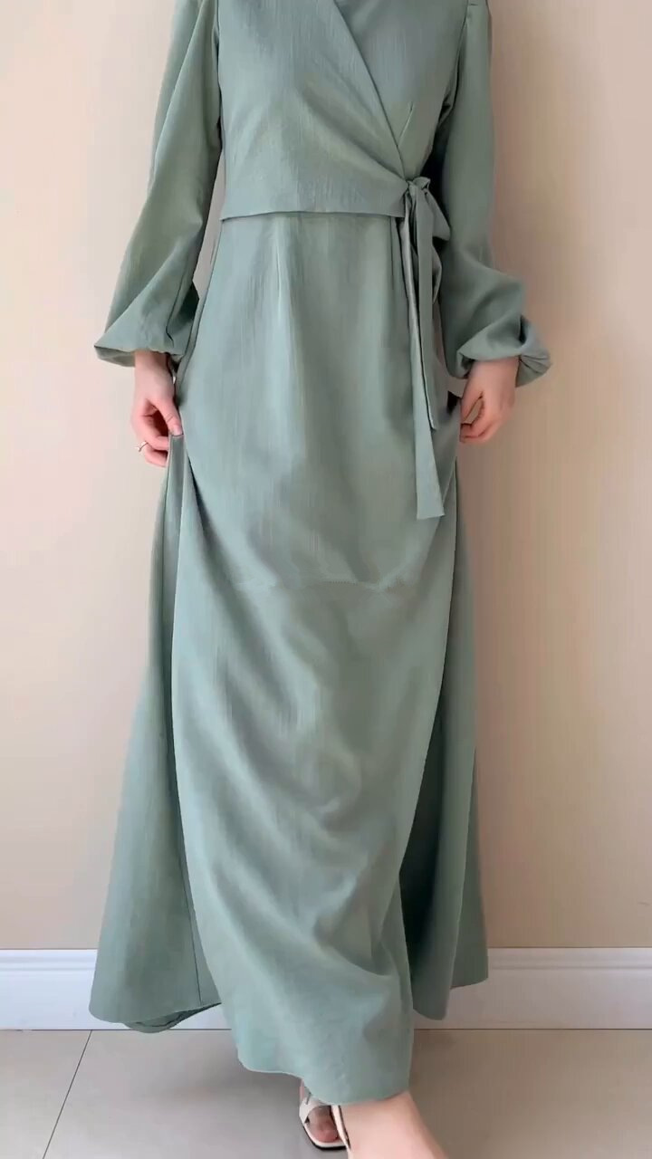 Abbigliamento da donna nuova moda temperamento gonna lunga con finto abito in due pezzi con spalline a maniche lunghe_voghion.com