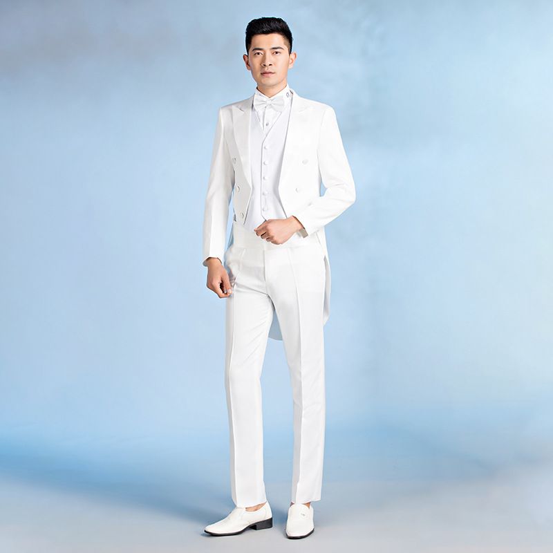 CT Classic Youth Art Exam Vocal Graduation Suit Slim Fit Blazer Set Men Choir Performance Outfit_voghion.com