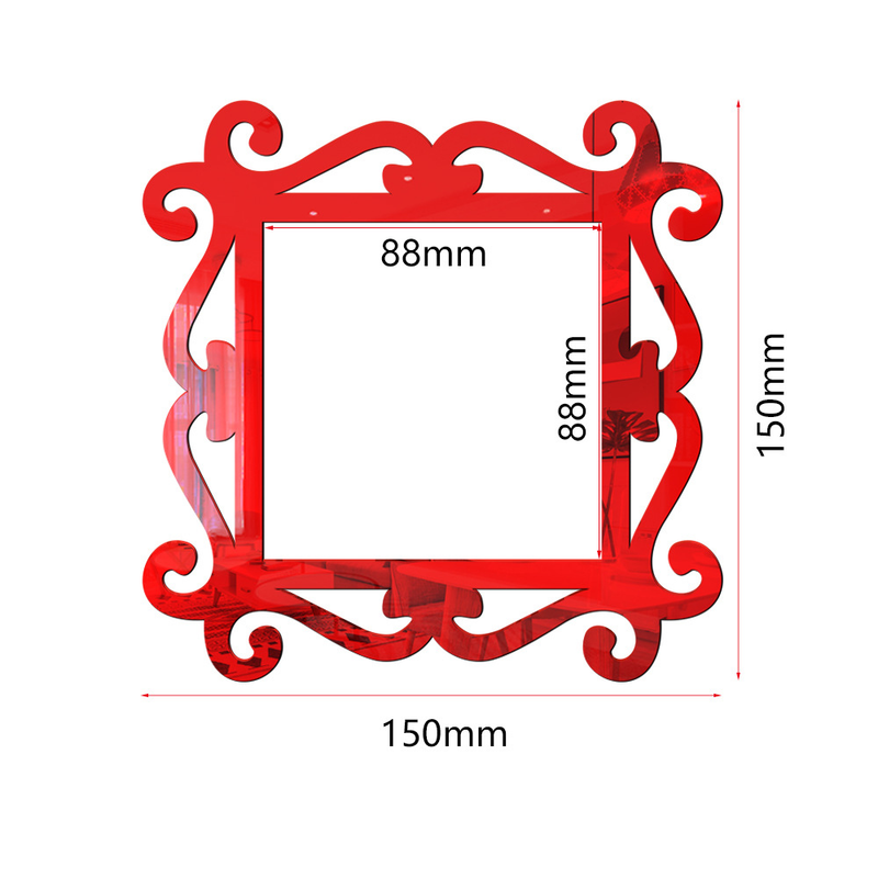 JM831-839 three-dimensional acrylic mirror switch sticker socket switch sleeve beautification decoration DIY_voghion.com