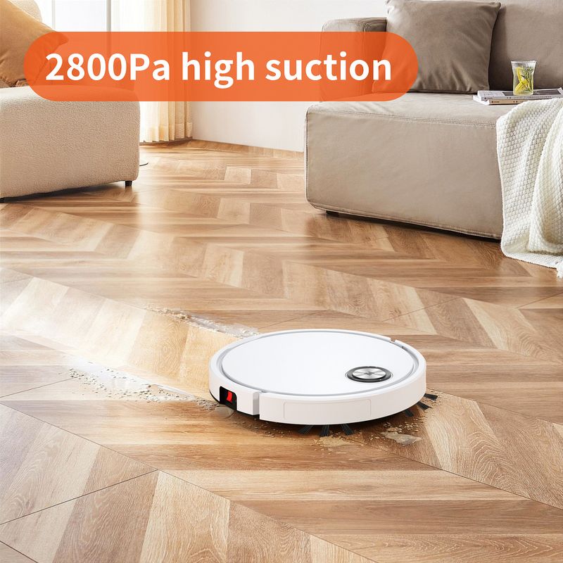 Robot Vakum Yeni Elektrikli Süpürme Robotu Anti Düşme Küçük Akıllı Kablosuz Mini Ev Paspas Makinesi Toplu_voghion.com