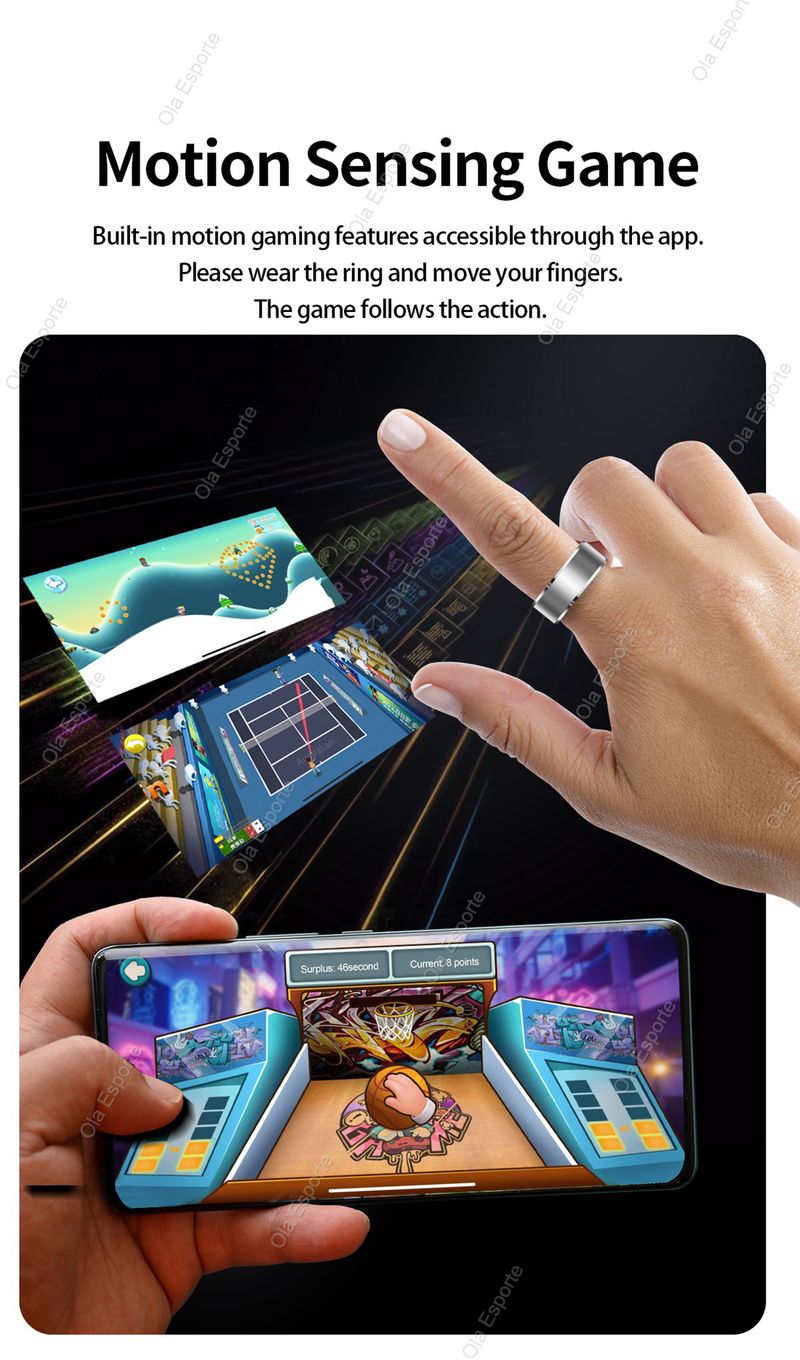 Neuer rosa Smart Ring 2025 Männer Frauen Gesundheit Herzfrequenz Blutsauerstoffmonitor Smartring IP68 & 5ATM wasserdicht, Multisport-Modus-Ring_voghion.com