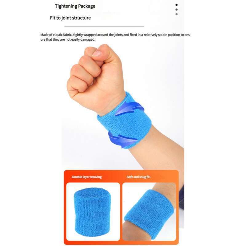 Dvieļu aproce āra fitnesam, basketbola adīšanai, sviedru absorbcijas sportam, aproce badmintonam, plaukstas locītavas aizsardzībai_voghion.com