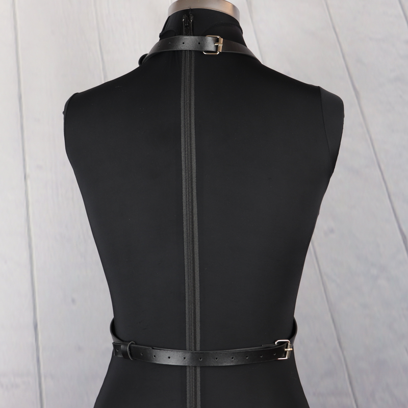 Korsett Frauen Sexy Sexspielzeug Männer Verstellbare Hosenträger PU Leder Harness BH Käfig Körper Brust Harness Gürtel Punk F_voghion.com