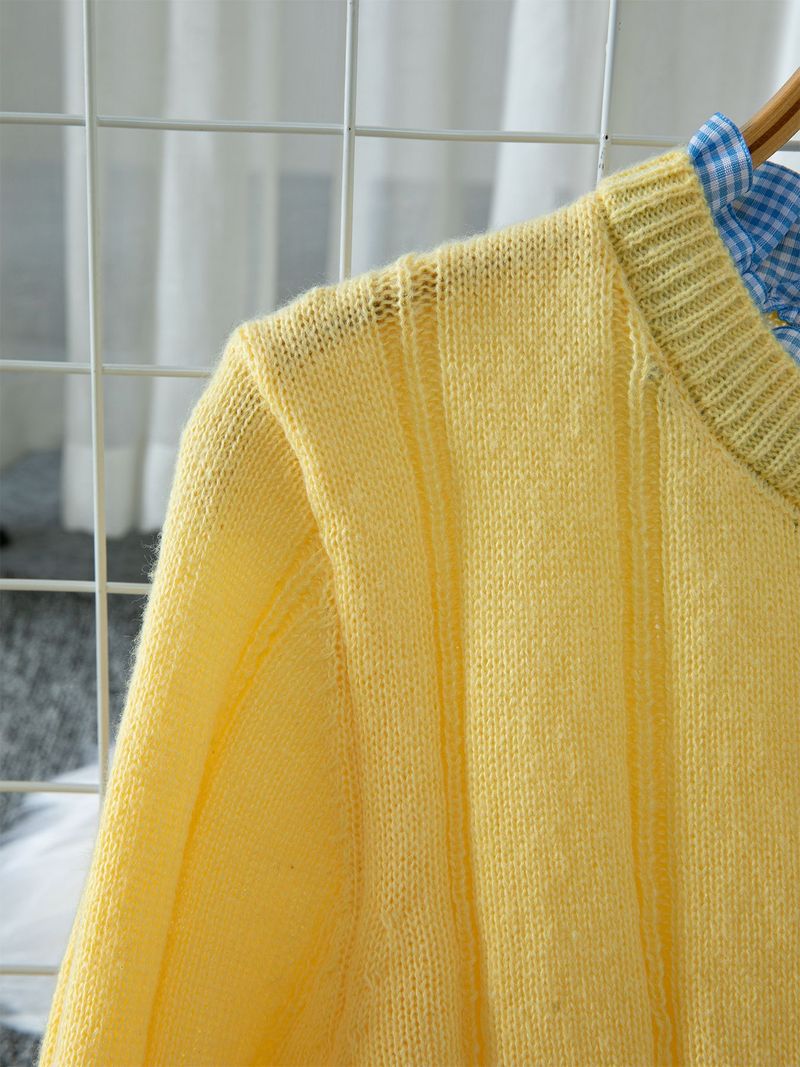 Women's Knitted Cardigan With Peplum Hem, Slim Fit Short Fall Jacket, Lightweight Open Front Sweater_voghion.com