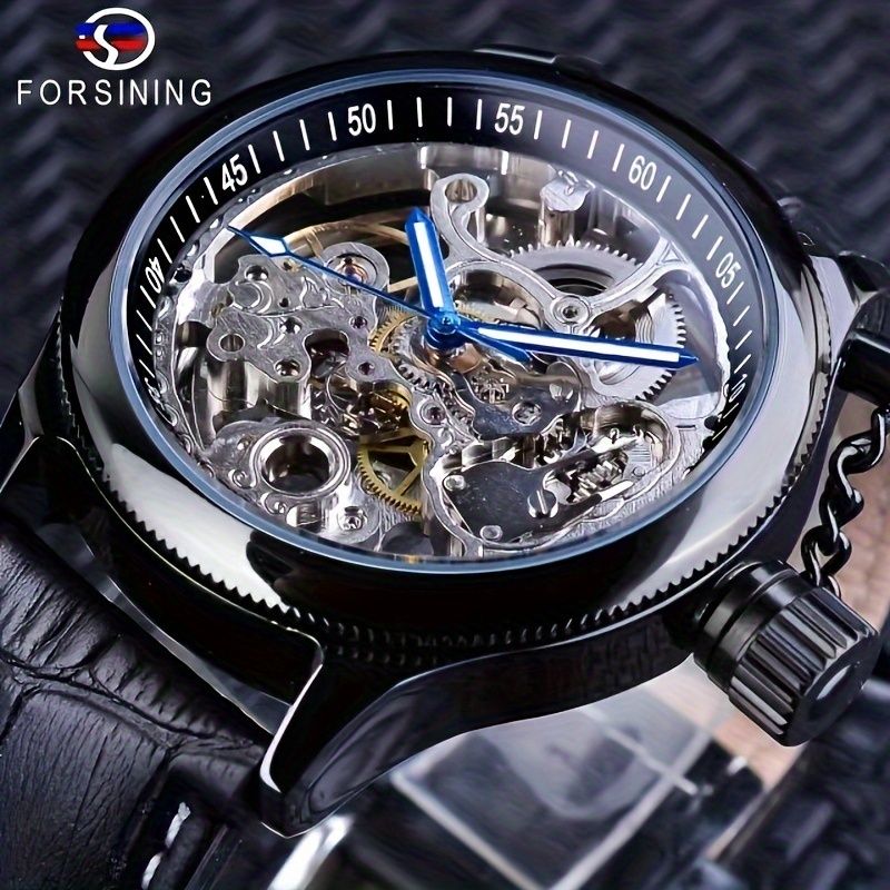 Hochwertige, zugängliche, luxuriöse, vollautomatische, mechanische Uhr für Herren, ausgeschnittene kleine Golduhr, modisch, schlicht, lässig, geschäftlich, vielseitig, persönlich_voghion.com