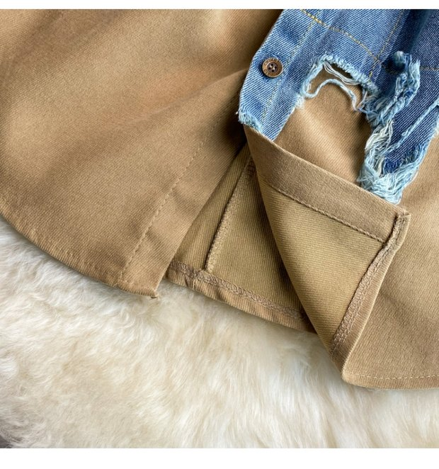 Damen Jeans Patchwork Reverskleed_voghion.com