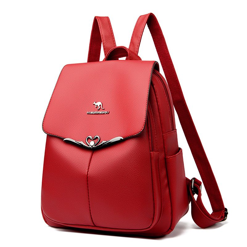 Zaino in morbida pelle di canguro alla moda per donna 2025, nuovo stile coreano, semplice, versatile, grande capacità, borsa da viaggio_voghion.com