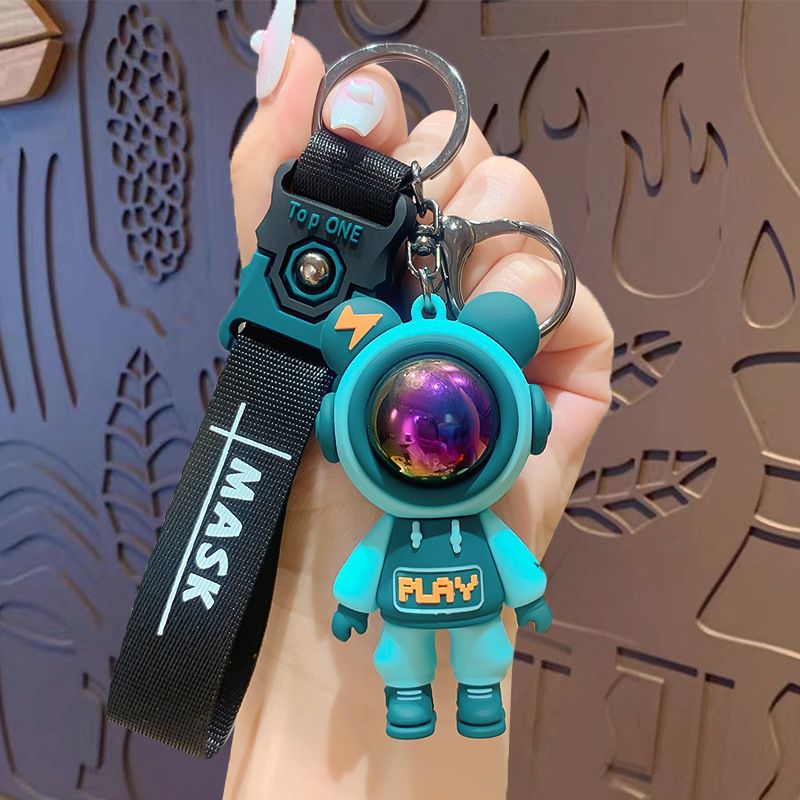 Portachiavi per auto con ciondolo a forma di coppia di orsi con fulmini, alla moda, piccolo regalo._voghion.com