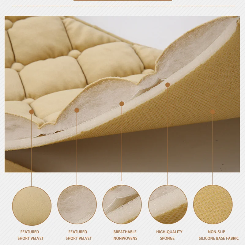 Car Protection Cover Set, Universal Cushion For Front And Rear Seats, Anti Slip Seat Protector, Car Accessories_voghion.com