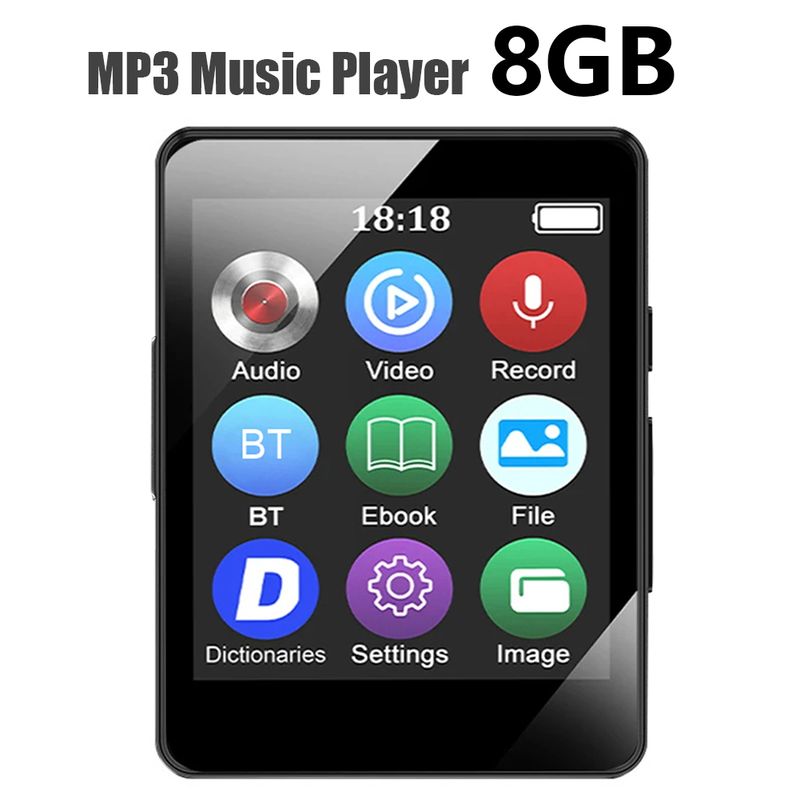 Portable MP3 Player Bluetooth 5.0 Music Stereo Speaker Mini MP4 With LED Screen Recording For Walkman_voghion.com